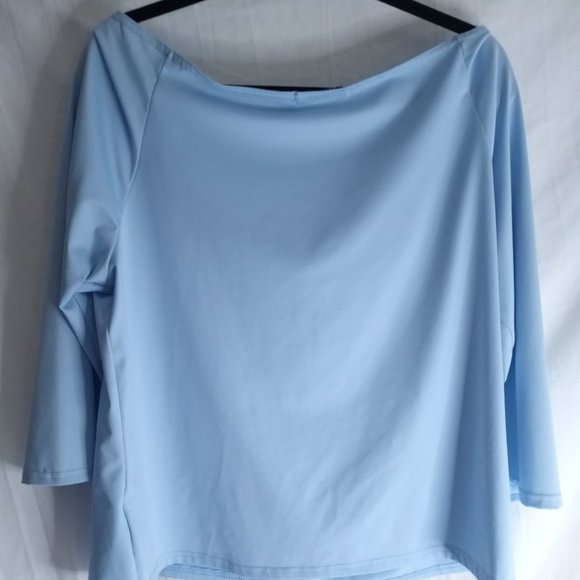 Womens 1X Yonique Blue Sky Shirt - Picture 12 of 12